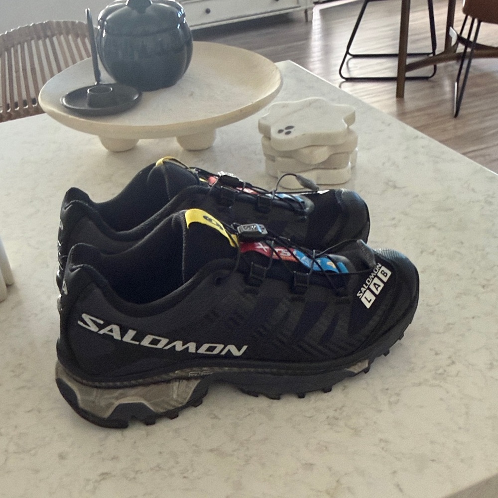 Salomon Black and Multicolor Trail Shoes